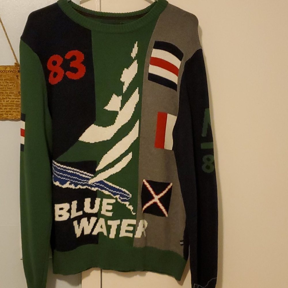 Nautica blue water sweater